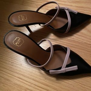 Malone Soulier leather bow mules